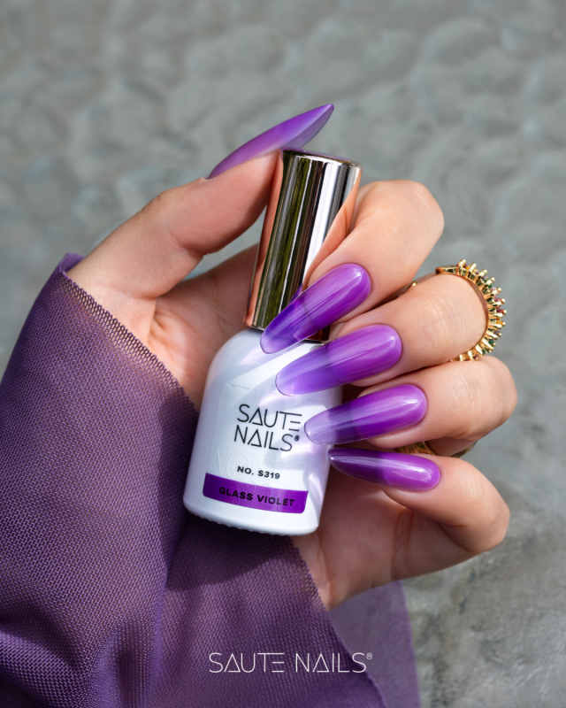 Smalto semipermanente effetto vetro s319 Glass Violet