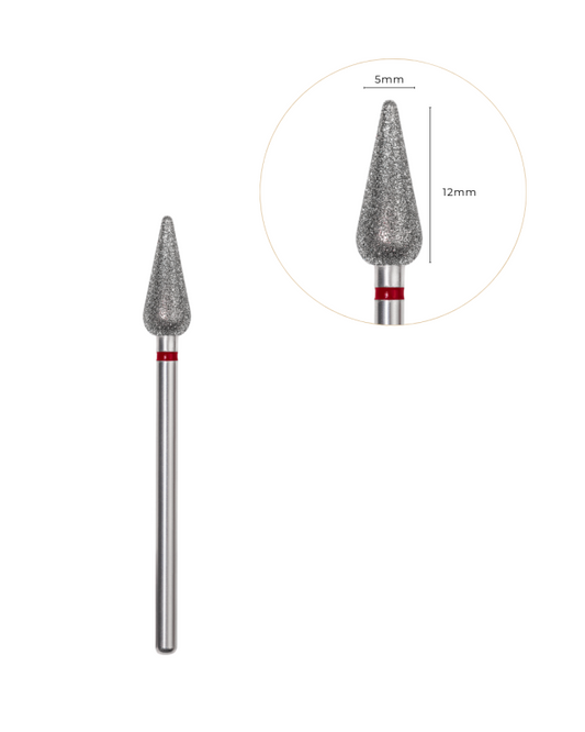 Punta cuticola diamantata n. 10